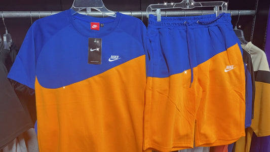 Men's Nike Shorts Set [Blue|Orange]